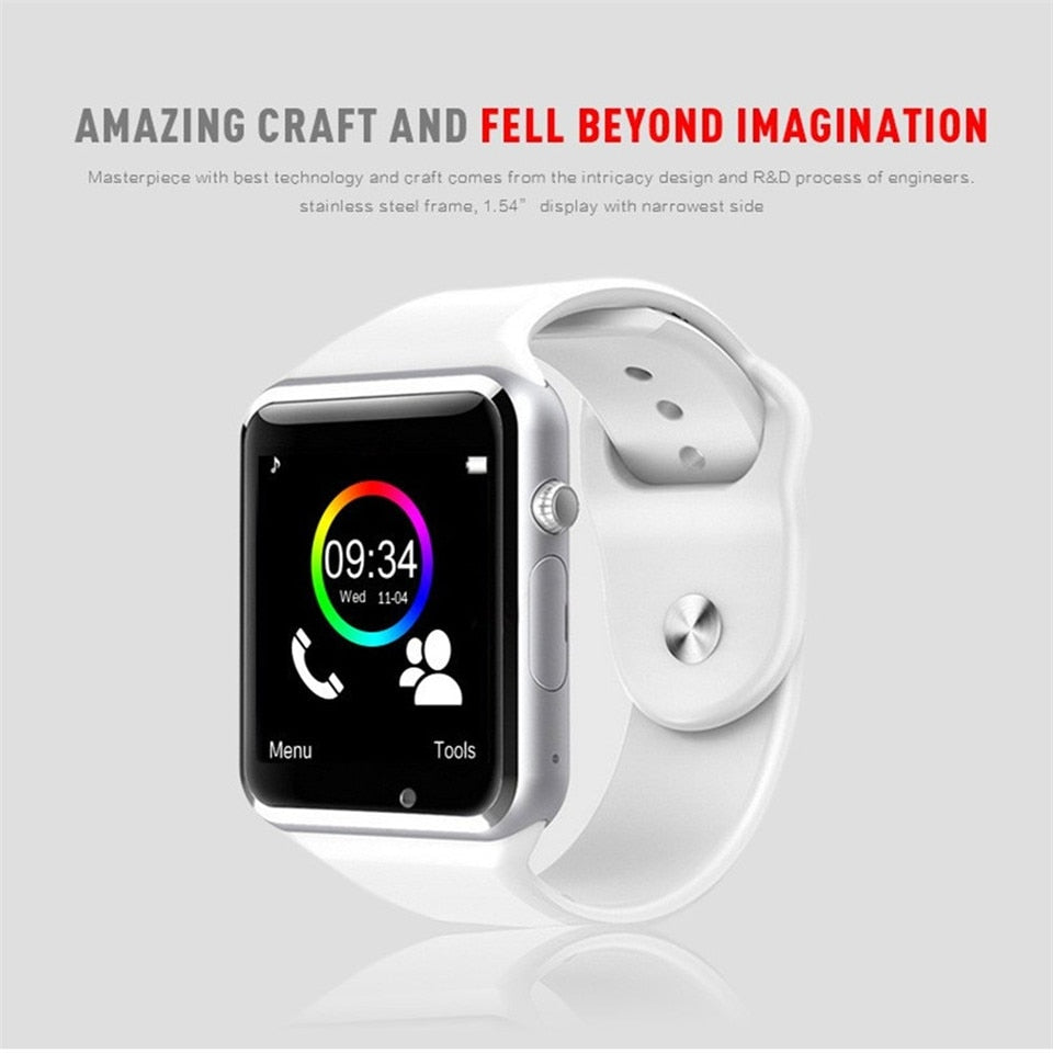 Smartwatch A1 Relógio Inteligente com Camera para Android e iOS