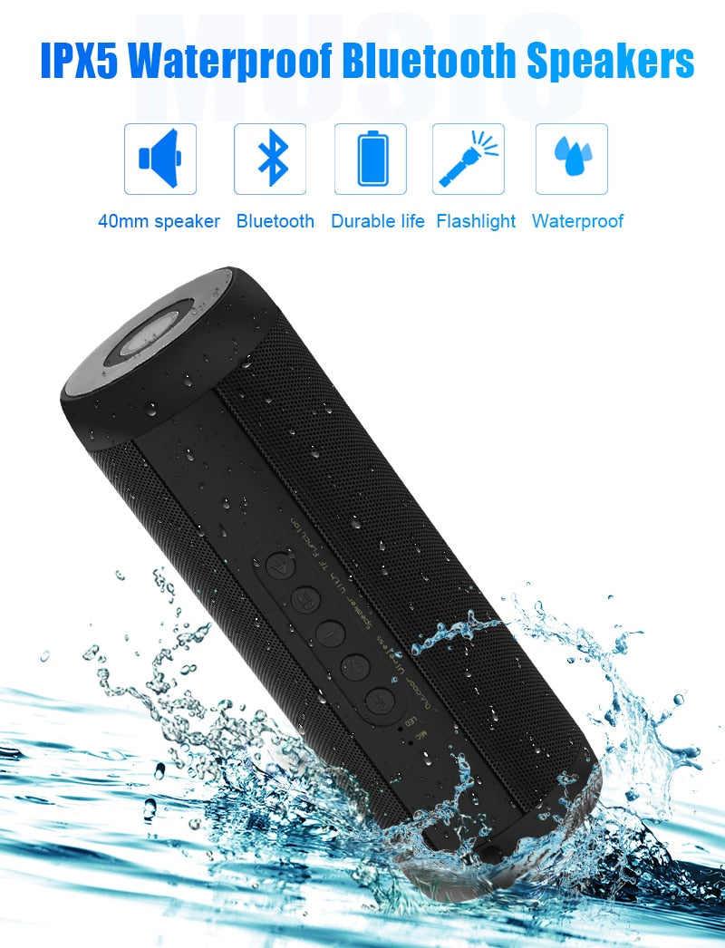 Caixa de Som à prova d'água, Bluetooth Nby Portátil