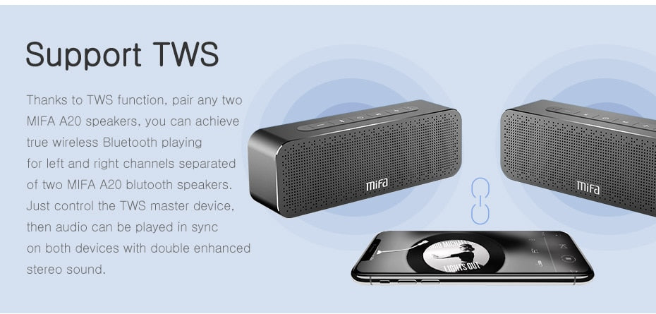 Caixa de Som Digital Sound 4.2 3D Bluetooth Mifa Portátil