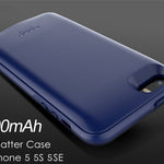 Case para Iphone 6 6S 7 8 Plus, Carregador de Bateria Capa Protetora
