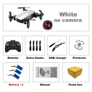 Drone camera hd wifi fpv rc mini dobrável Teeggi T10 Quadcopter