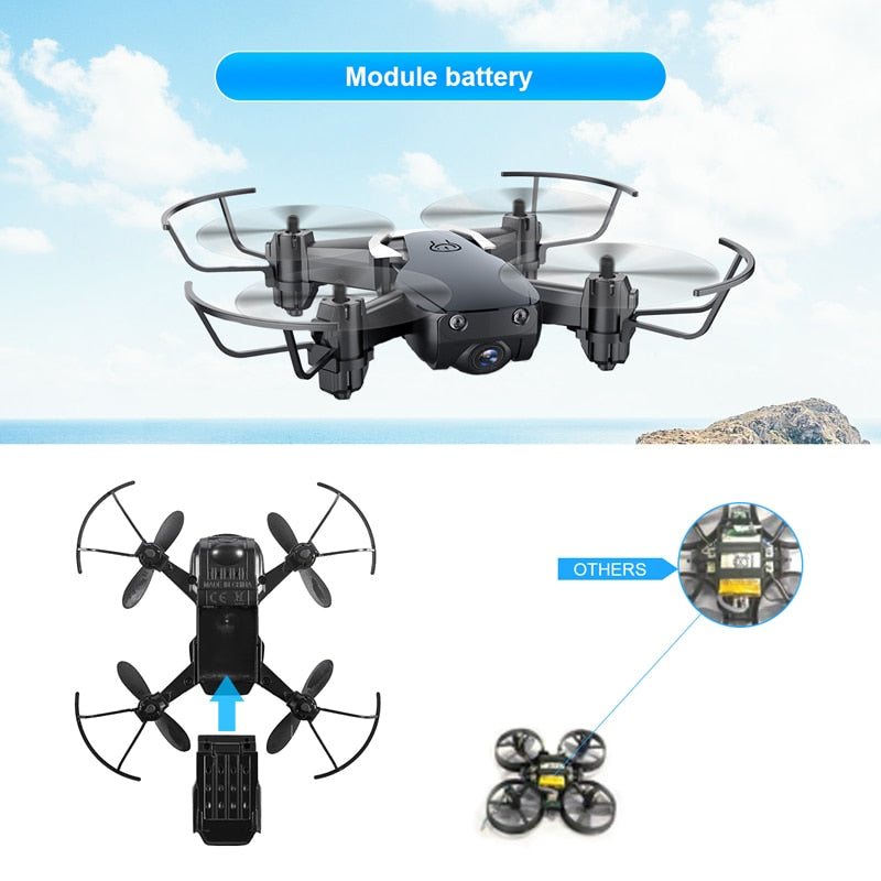 Drone Mini Câmera hd Hight Hold dobravel, wifi Eachine Quadcopter
